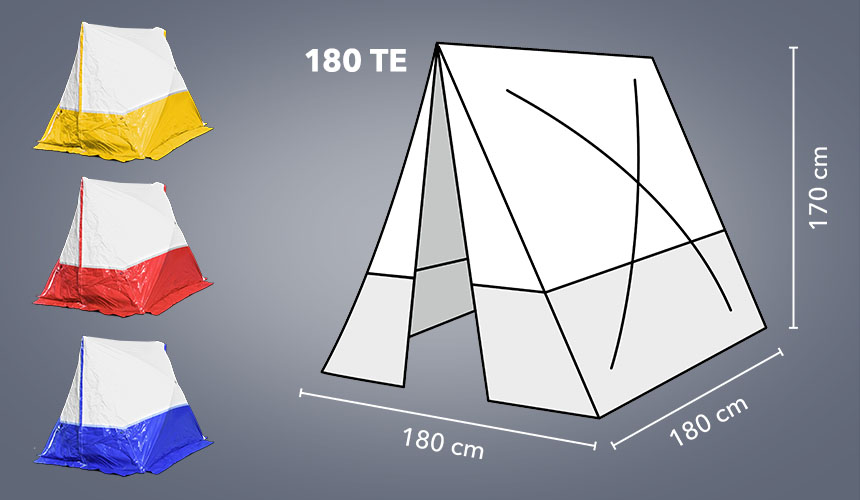 180 TE - wersje kolorystyczne i wymiary zewnętrzne