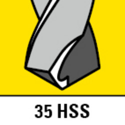 35 wiertła HSS