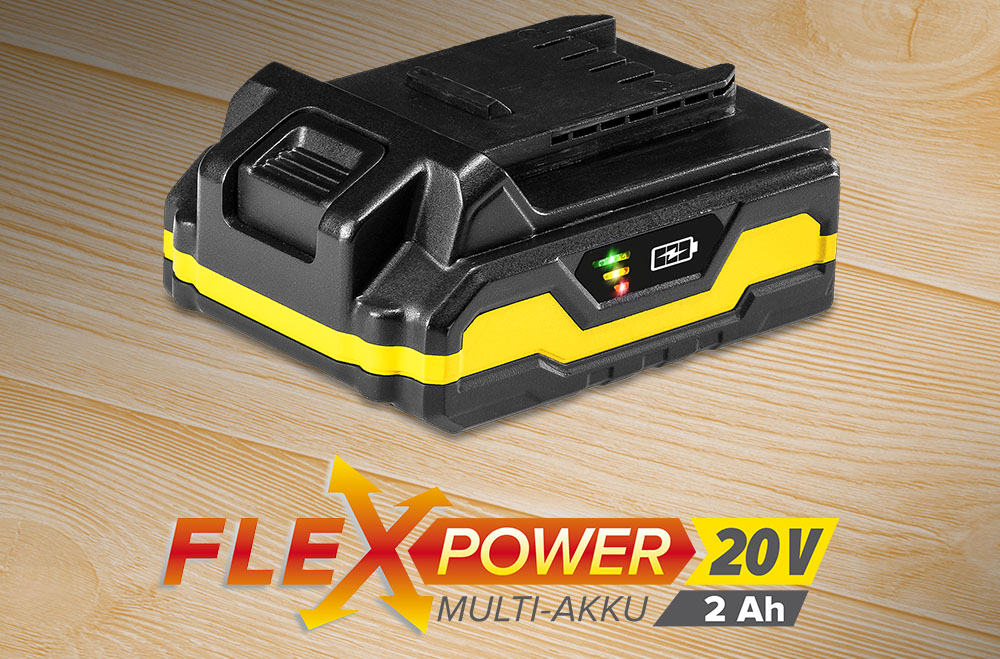 Flexpower-Multiakku, 20 V, 2 Ah