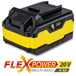 Flexpower-Multiakku 20 V, 4 Ah