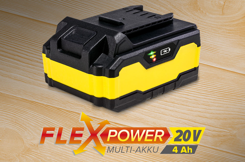 Flexpower-Multiakku, 20 V, 4 Ah