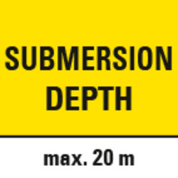 Głębokość zanurzenia maks. 20 m
