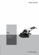 Instrukcja obsługi - Szlifierki kątowe PAGS 10-230 (PL)