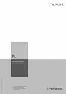 Instrukcja obsługi termowentylatora TFC-W 27 E (PL)