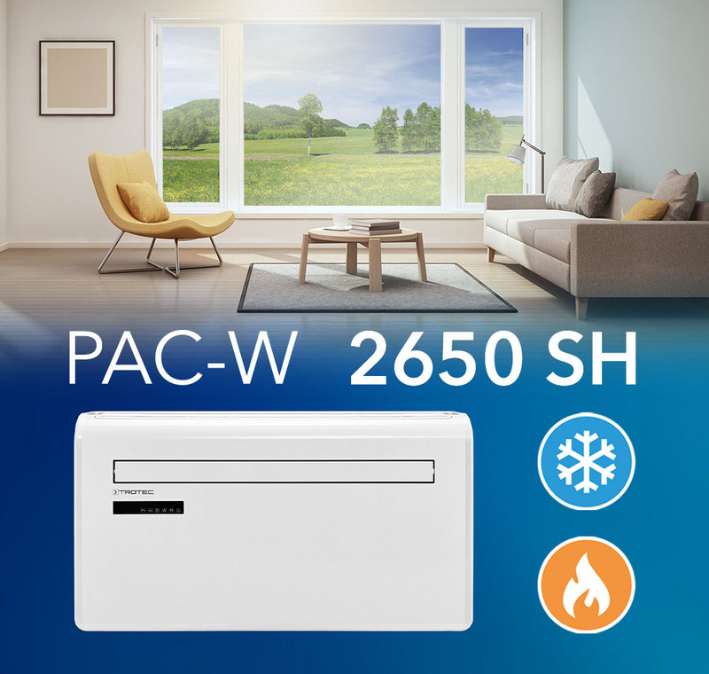 PAC-W 2650 SH – komfortowy klimatyzator typu monoblok do ogrzewania