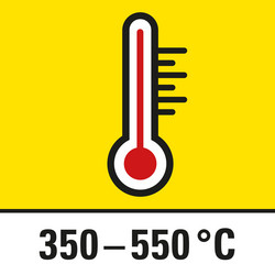 Rozgrzewanie powietrza do 350 °C lub 550 °C