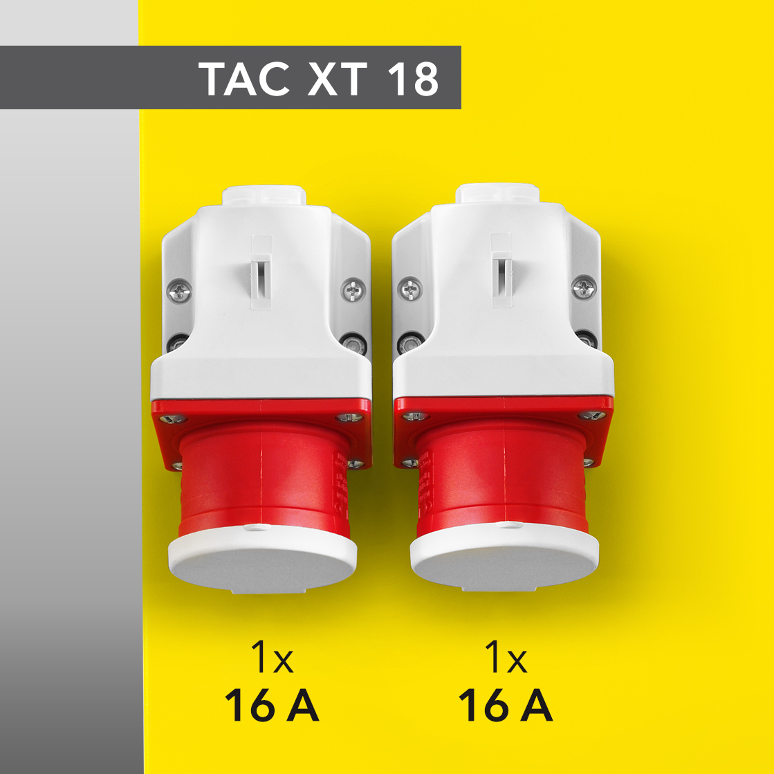 TAC XT posiada przejrzysty panel sterowania i łatwo dostępne złącza urządzenia